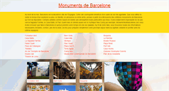 Desktop Screenshot of monumentsdebarcelone.com