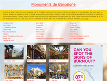 Tablet Screenshot of monumentsdebarcelone.com